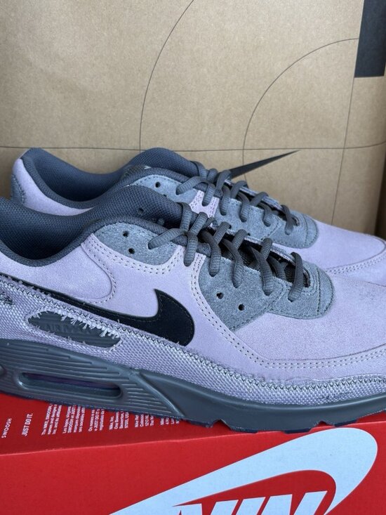 NEW Nike Air Max 90 PRM LT Violet Ore Black Iron Grey (IQ0612 226)  Size 8.5 main image 5
